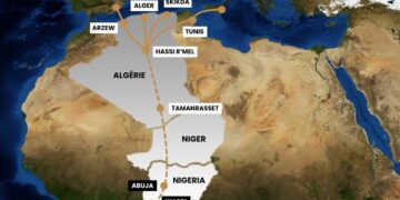 Travaux trançon du Gazoduc transsaharien Algérie, Niger, Nigeria