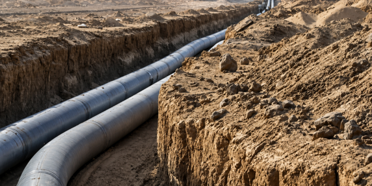 Le projet Sud-Sud en Algérie prévoit un réseau de transfert d'eau de 1 300 kilomètres reliant Béchar, Béni Abbès et Tindouf.