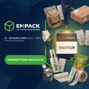 Empack Algeria 2026 – Salon international de l’emballage et du conditionnement à Alger.