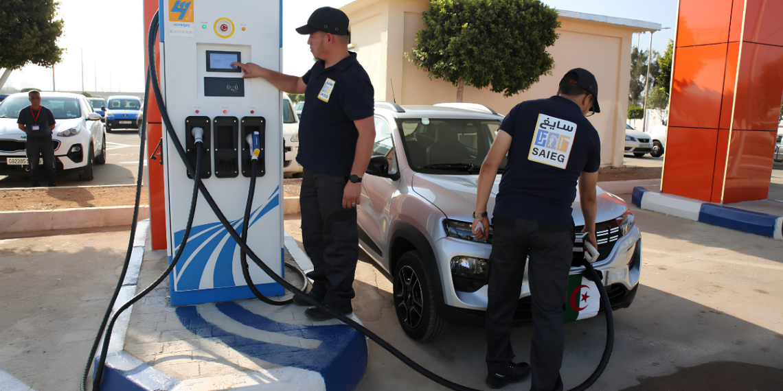 Bornes de recharge pour véhicules électriques fabriquées par la SAIEG, filiale de Sonelgaz, avant leur exportation vers le Portugal.