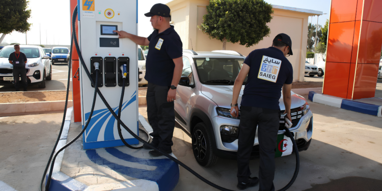 Bornes de recharge pour véhicules électriques fabriquées par la SAIEG, filiale de Sonelgaz, avant leur exportation vers le Portugal.