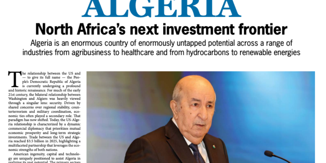 Investissement en Algérie présenté par USA Today