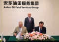 Sonatrach et Anton Oilfield Services Group lors de la signature d’un protocole d’entente à Pékin