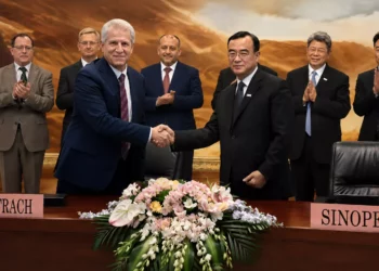 Sonatrach Sinopec lors de la signature d’un nouveau protocole de coopération énergétique