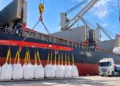 Ciment algérien aux États-Unis exporté par Biskria Ciment depuis Annaba