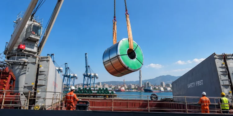Tosyali Algérie exportation acier laminé à froid depuis Oran