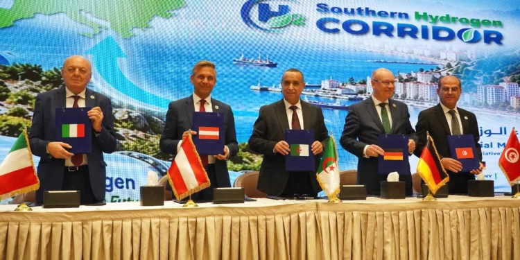 SoutH2 Corridor Algérie pour le transport d’hydrogène vert vers l’Europe