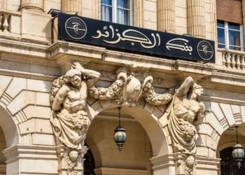 Responsable financier examinant des factures commerciales, illustration de l'affacturage en Algérie