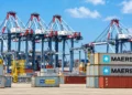 Terminal à conteneurs du port de Béjaïa, exploité par BMT, partenaire de Portek, dont A.P. Moller Capital prépare le rachat