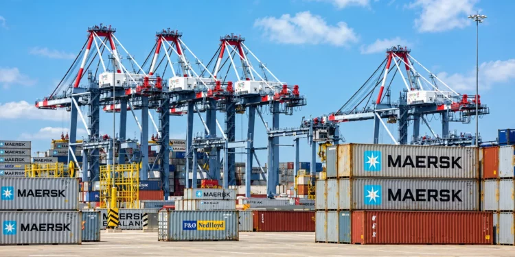 Terminal à conteneurs du port de Béjaïa, exploité par BMT, partenaire de Portek, dont A.P. Moller Capital prépare le rachat
