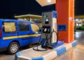 Bornes de recharge pour véhicules électriques de SAIEG, filiale de Sonelgaz, illustrant ses exportations vers l'Europe